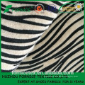 China manufacturer Flocking zebra print fabric for shoes upper